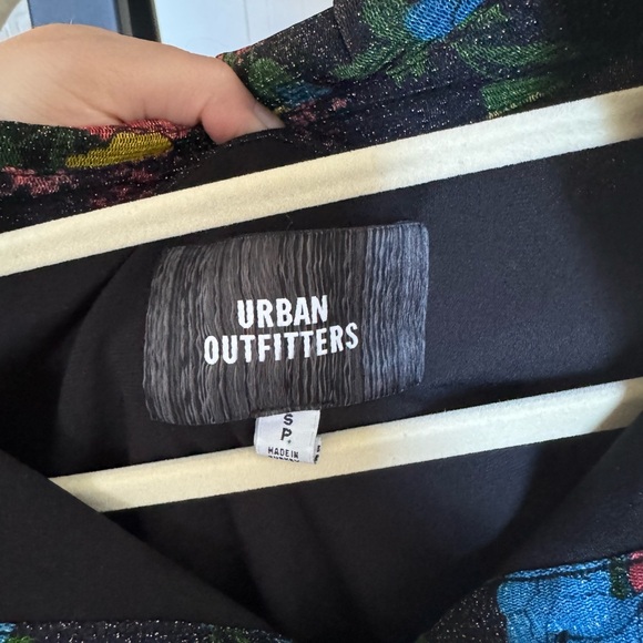 Urban Outfitters Sparkly Floral Mesh Collard bodycon dress size small - Picture 6 of 9